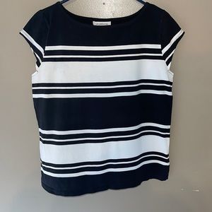 Liz Claiborne Black & White Sleeveless size L